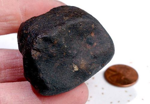 A képen egy korábbi meteorit látható.